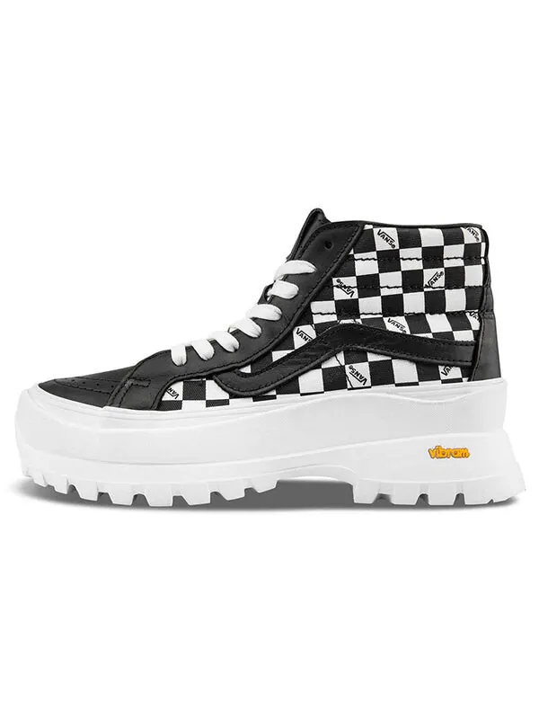 Кроссовки sk8-hi vibram lx 'black white' Vans — изображение 2 из 4, черный/белый