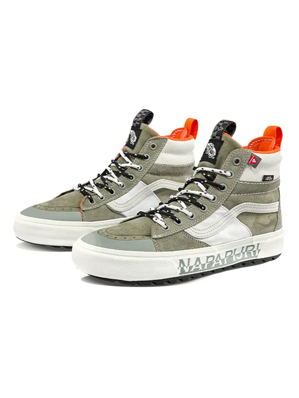 Кроссовки napapijri x sk8-hi mte-2 'gray white' Vans — изображение 2 из 4, серый/белый