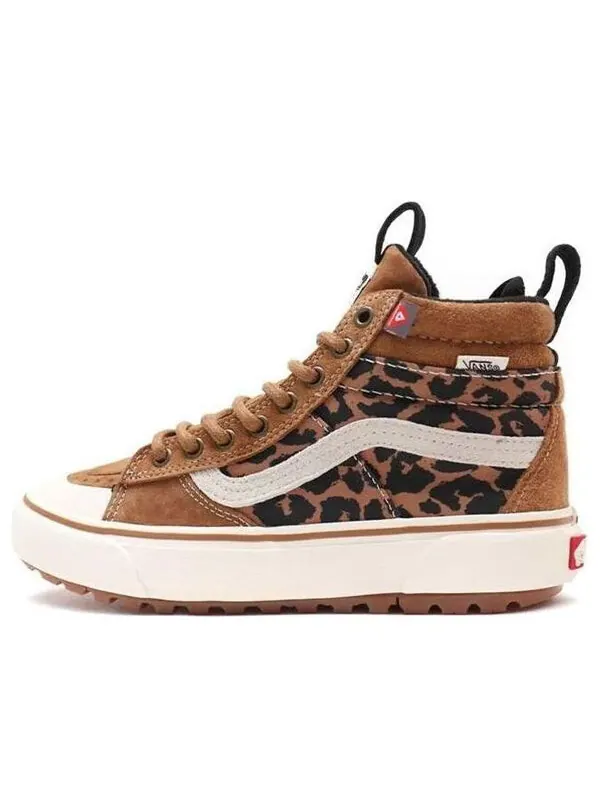 Кроссовки sk8-hi mte-2 high-top sneakers brown leopard 'brown black white' Vans — изображение 1 из 4, коричневый/черный/белый