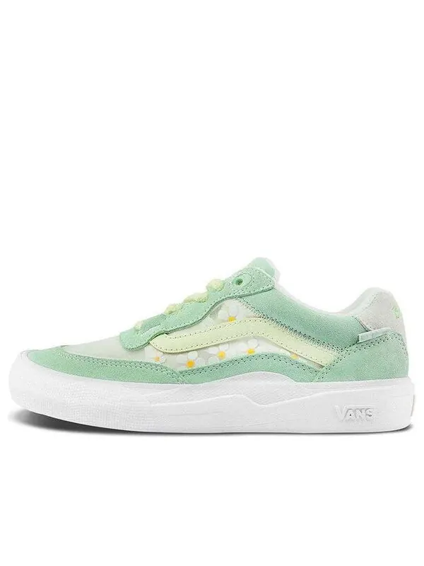 Кроссовки wayvee low-top sneakers green Vans — изображение 1 из 4, светлый зеленый/белый