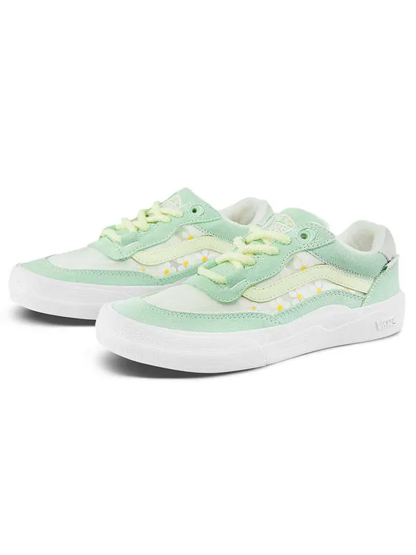 Кроссовки wayvee low-top sneakers green Vans — изображение 2 из 4, светлый зеленый/белый