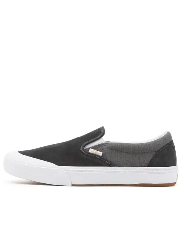 Кроссовки dan lacey x bmx slip-on 'asphalt pewter' Vans — изображение 1 из 4, серый/белый