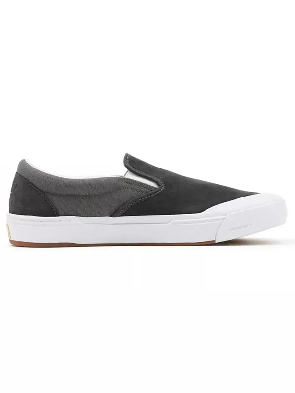 Кроссовки dan lacey x bmx slip-on 'asphalt pewter' Vans — изображение 2 из 4, серый/белый