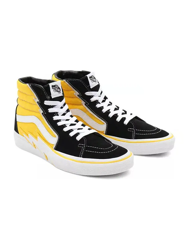 Кроссовки sk8-hi bolt 'freesia' Vans — изображение 3 из 4, черный/желтый/белый