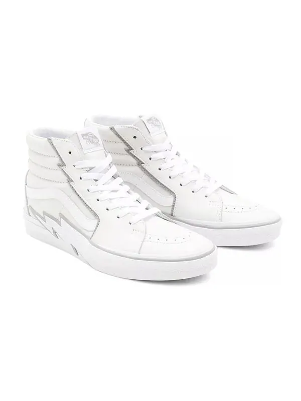 Кроссовки sk8-hi 'bolt - white' Vans — изображение 3 из 4, белый/серый
