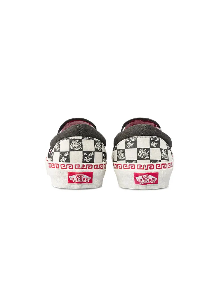Кеды Vans Slip-On 'Black White' — изображение 4 из 5, белый