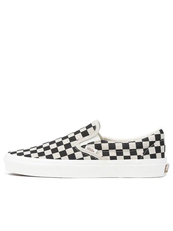 Кроссовки classic slip-on 'black white' Vans — изображение 1 из 4, черный/белый