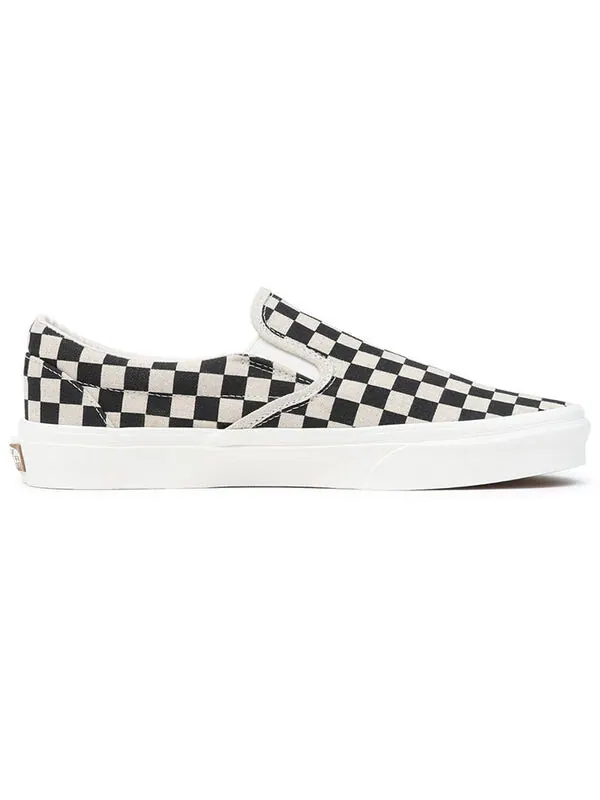 Кроссовки classic slip-on 'black white' Vans — изображение 2 из 4, черный/белый