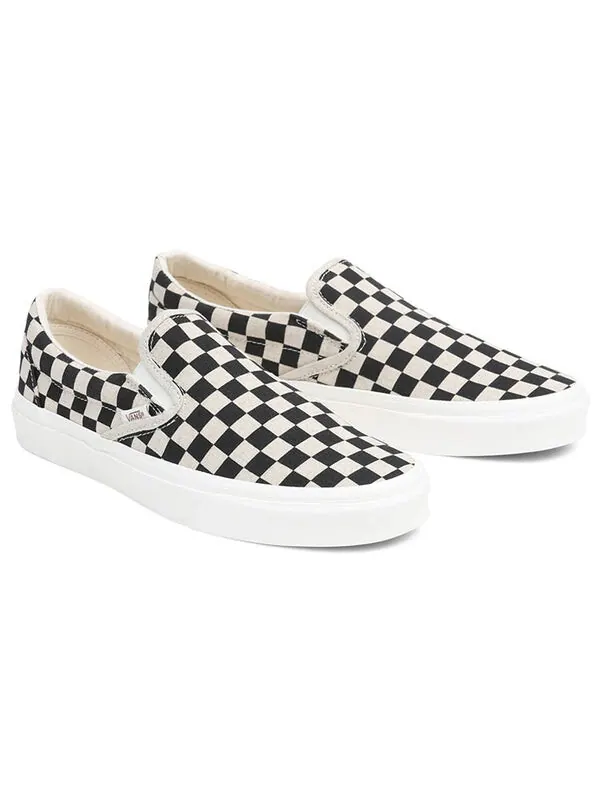Кроссовки classic slip-on 'black white' Vans — изображение 3 из 4, черный/белый