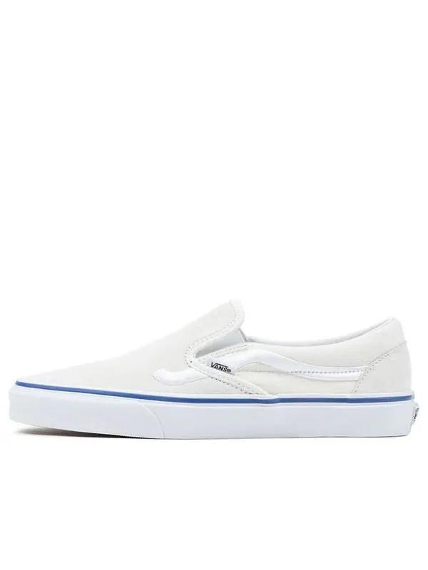 Кроссовки classic slip-on 'sidestripe marshmallow' Vans — изображение 1 из 4, белый/синий