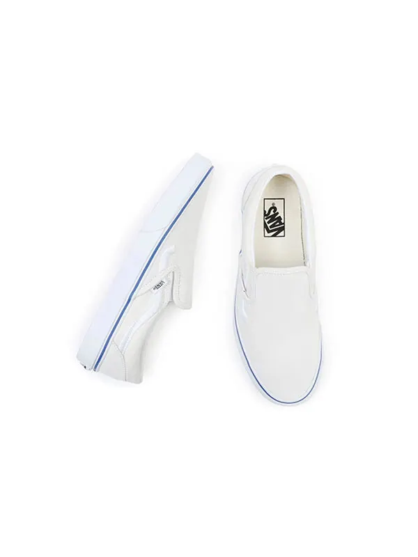 Кроссовки classic slip-on 'sidestripe marshmallow' Vans — изображение 4 из 4, белый/синий