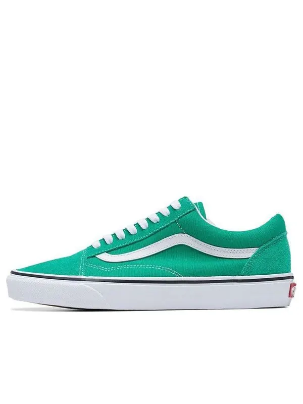 Кроссовки old skool low tops casual skateboarding shoes green white Vans — изображение 1 из 4, зеленый/белый