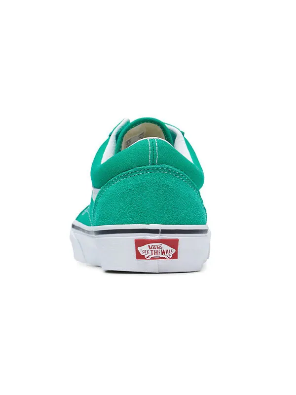 Кроссовки old skool low tops casual skateboarding shoes green white Vans — изображение 3 из 4, зеленый/белый