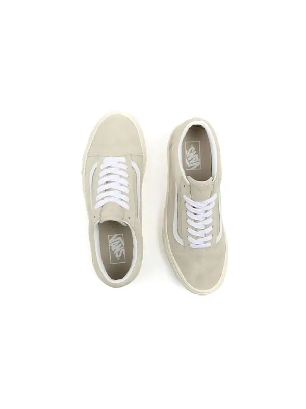 Кроссовки pig suede old skool sneakers ivory white Vans — изображение 4 из 4, белый
