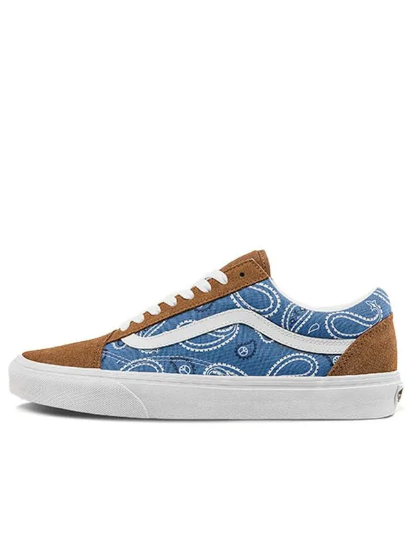 Кроссовки old skool 'peace paisley - unity' Vans — изображение 1 из 4, синий/зеленый