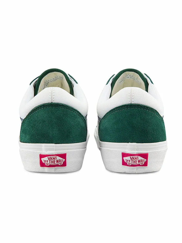 Кеды Vans Old Skool Low Tops Casual Skateboarding Shoes Unisex White Green — изображение 5 из 5, зеленый