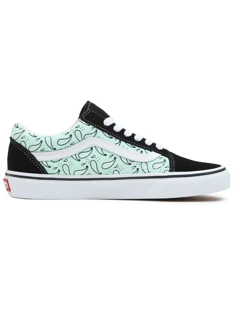 Кроссовки Vans Old Skool 'Green Black' — изображение 2 из 5, зеленый
