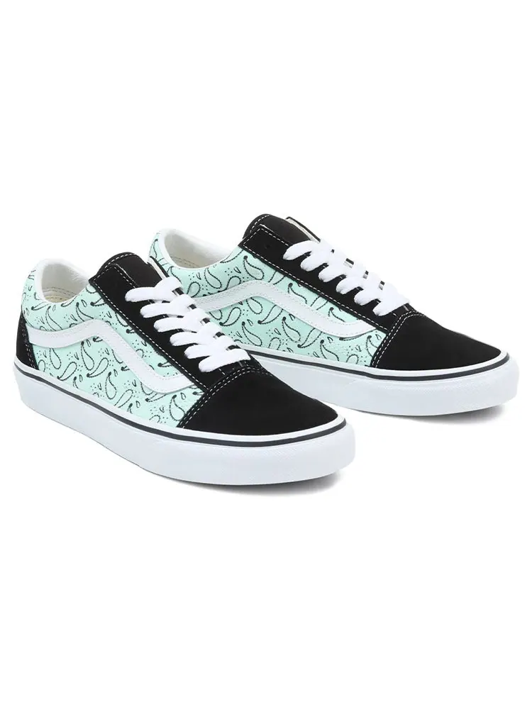Кроссовки Vans Old Skool 'Green Black' — изображение 3 из 5, зеленый