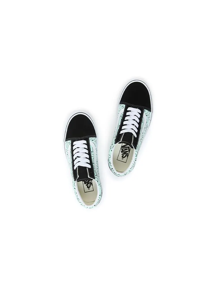 Кроссовки Vans Old Skool 'Green Black' — изображение 4 из 5, зеленый