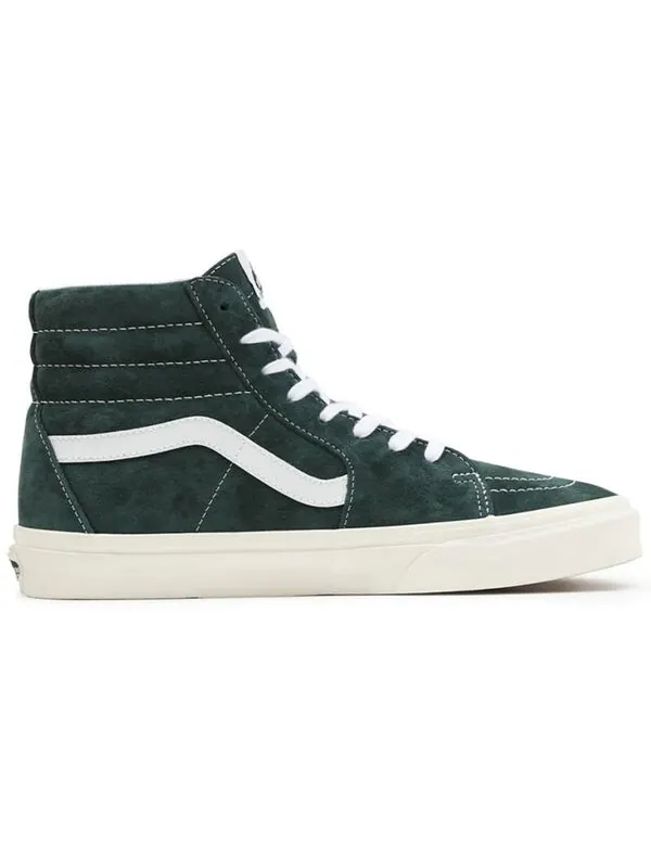 Кроссовки pig suede sk8-hi sneakers green Vans — изображение 2 из 4, зеленый/белый