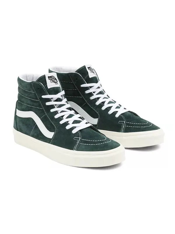 Кроссовки pig suede sk8-hi sneakers green Vans — изображение 3 из 4, зеленый/белый