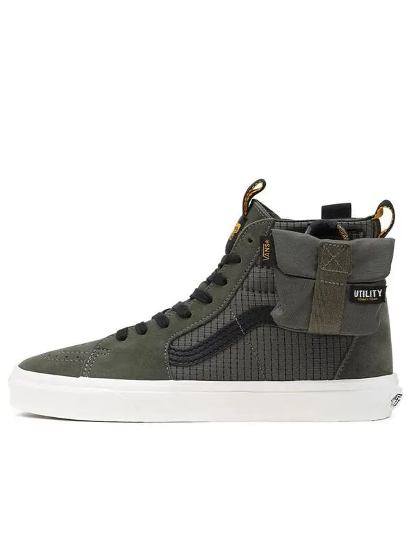 Кроссовки sk8-hi cmty 'green black' Vans — изображение 1 из 4, зеленый/черный