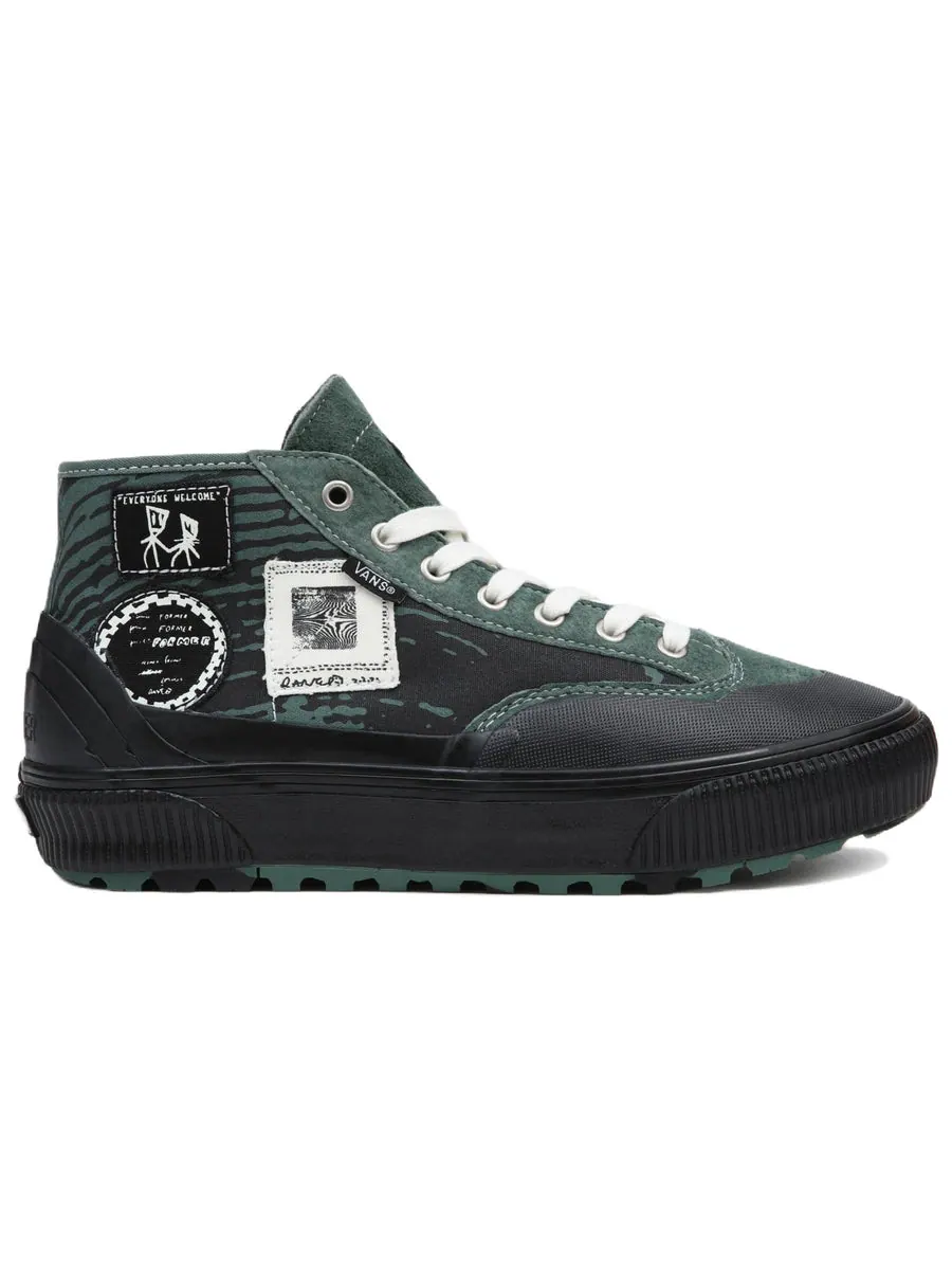 Кеды Former x Vans Destruct 'Green Black' — изображение 2 из 4, зеленый