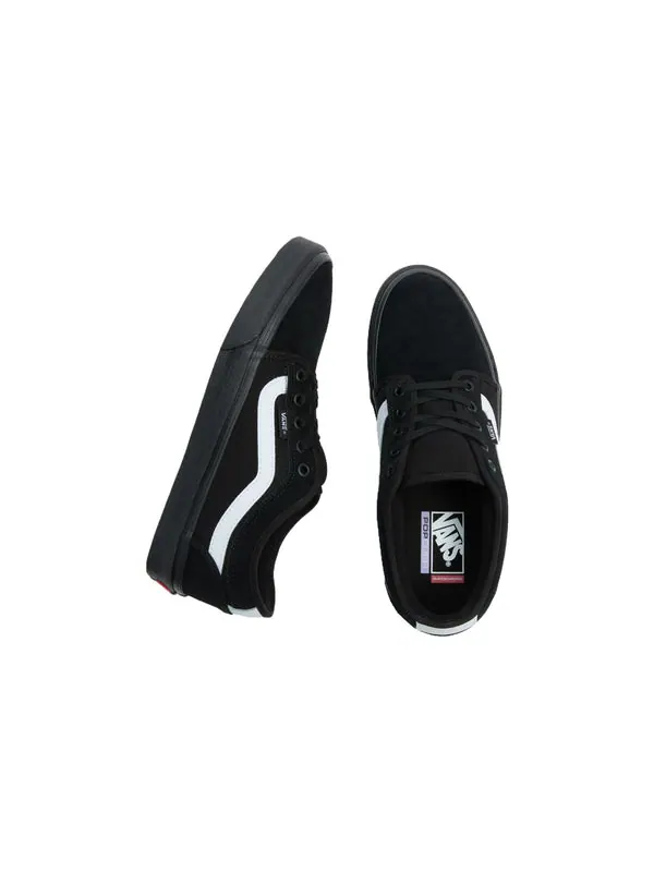 Кроссовки chukka low sidestripe 'black' Vans — изображение 3 из 4, черный/белый
