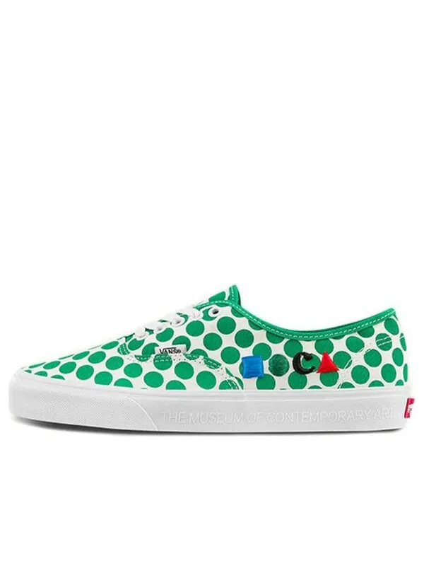 Кроссовки moca x authentic 'logo green' Vans — изображение 1 из 4, зеленый/белый