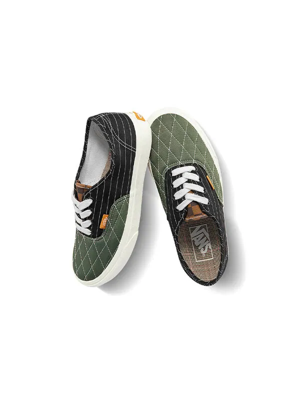 Кроссовки authentic sneakers black/green blackgreenmulti-color Vans — изображение 4 из 4, мульти