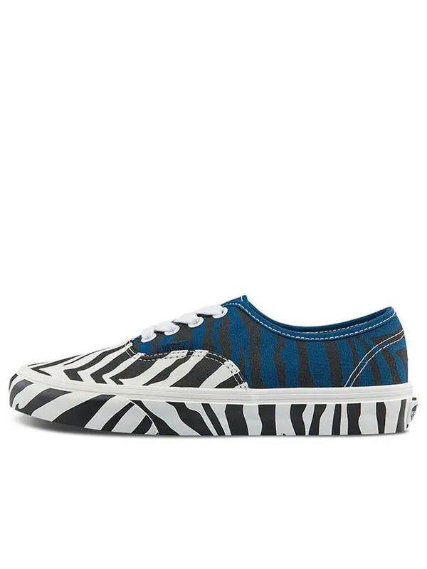 Кроссовки authentic animal low-top sneakers white/black/blue Vans — изображение 1 из 4, белый/черный/синий