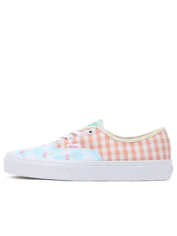 Кроссовки authentic gingham block 'blue pink yellow' Vans — изображение 1 из 4