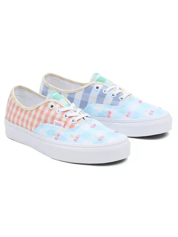 Кроссовки authentic gingham block 'blue pink yellow' Vans — изображение 3 из 4