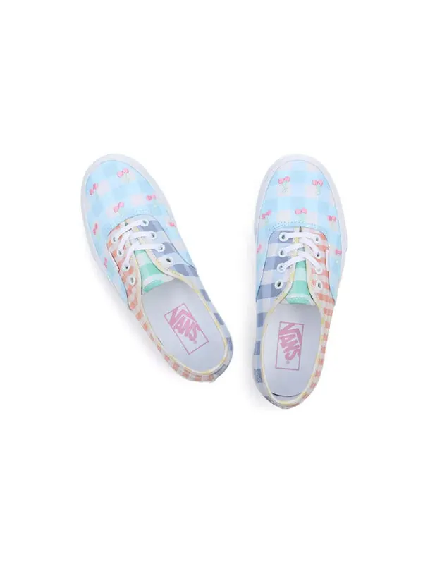 Кроссовки authentic gingham block 'blue pink yellow' Vans — изображение 4 из 4