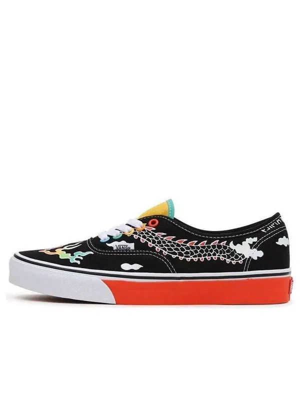 Кроссовки otw gallery authentic 'black orange' Vans — изображение 1 из 4, черный/оранжевый