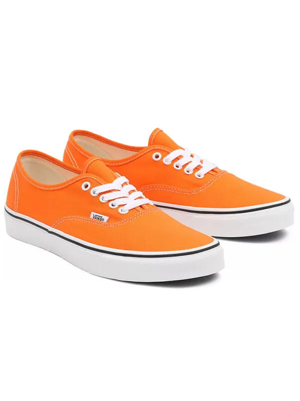 Кроссовки authentic casual fashion skate shoes orange Vans — изображение 3 из 4, оранжевый/белый
