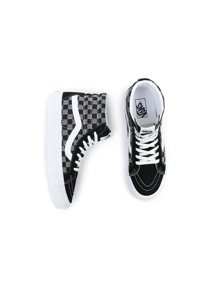 Кеды Vans SK8-HI 38 DX 'Black White' — изображение 4 из 5, черный