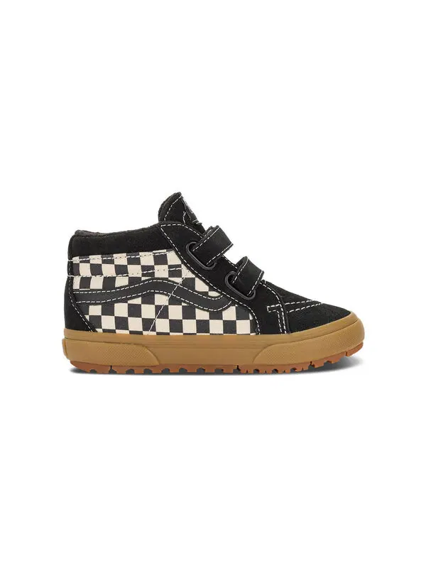 Кроссовки sk8-mid reissue 'black white' Vans — изображение 2 из 4, черный/белый