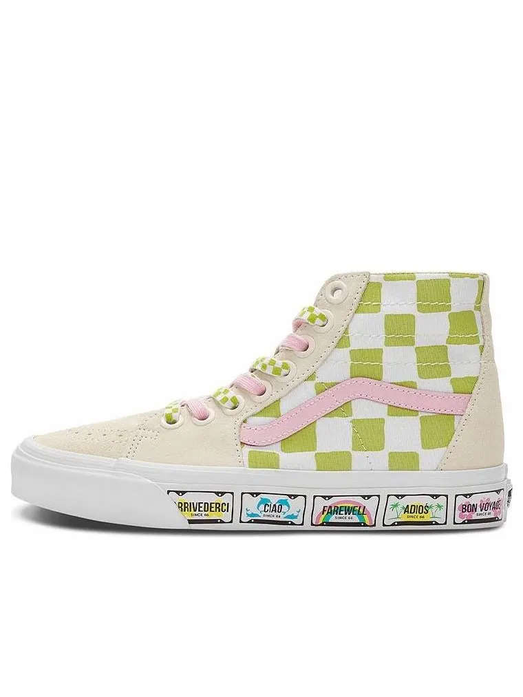 Кеды Vans Emma Mulholland on Holiday x SK8-HI Tapered 'Whimsical Checkerboard' — изображение 1 из 5, бежевый