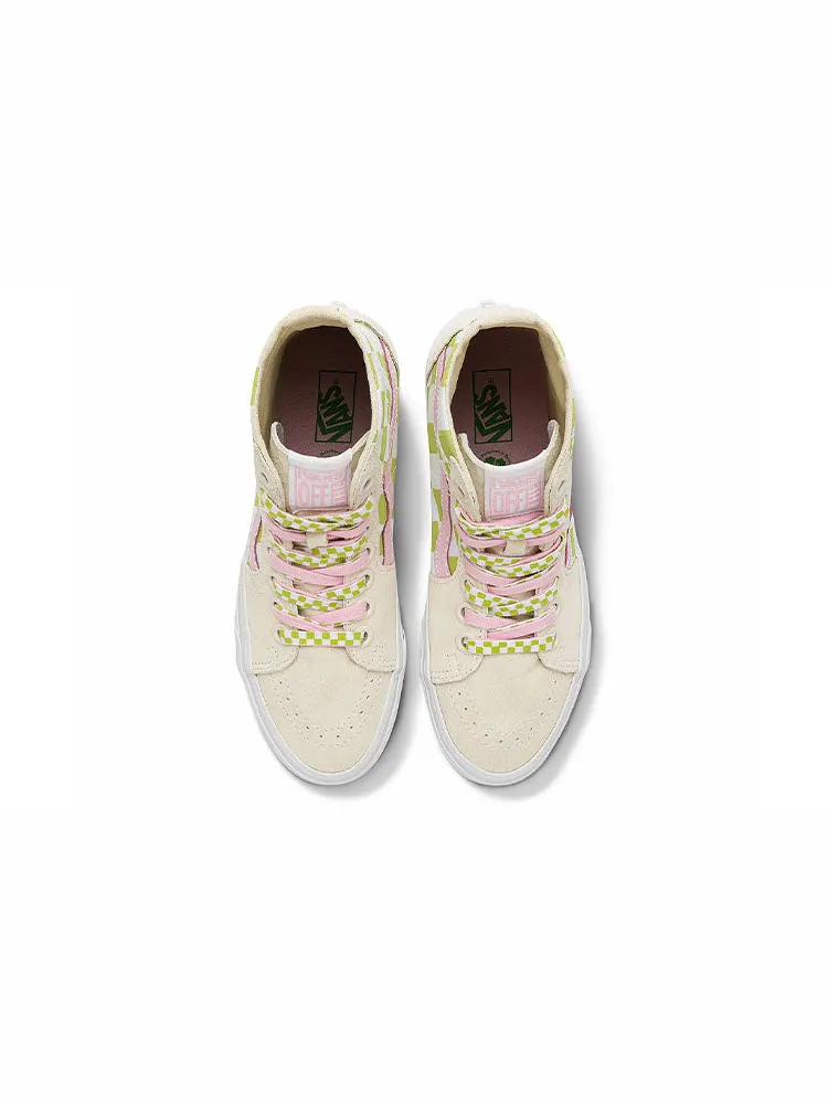 Кеды Vans Emma Mulholland on Holiday x SK8-HI Tapered 'Whimsical Checkerboard' — изображение 3 из 5, бежевый