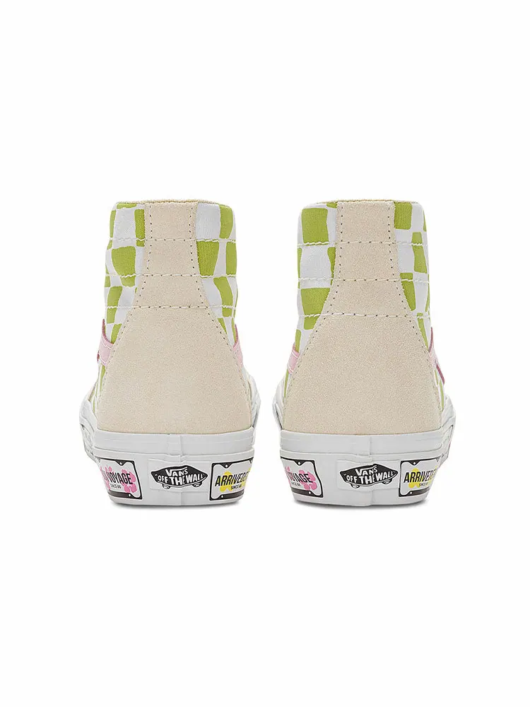 Кеды Vans Emma Mulholland on Holiday x SK8-HI Tapered 'Whimsical Checkerboard' — изображение 5 из 5, бежевый