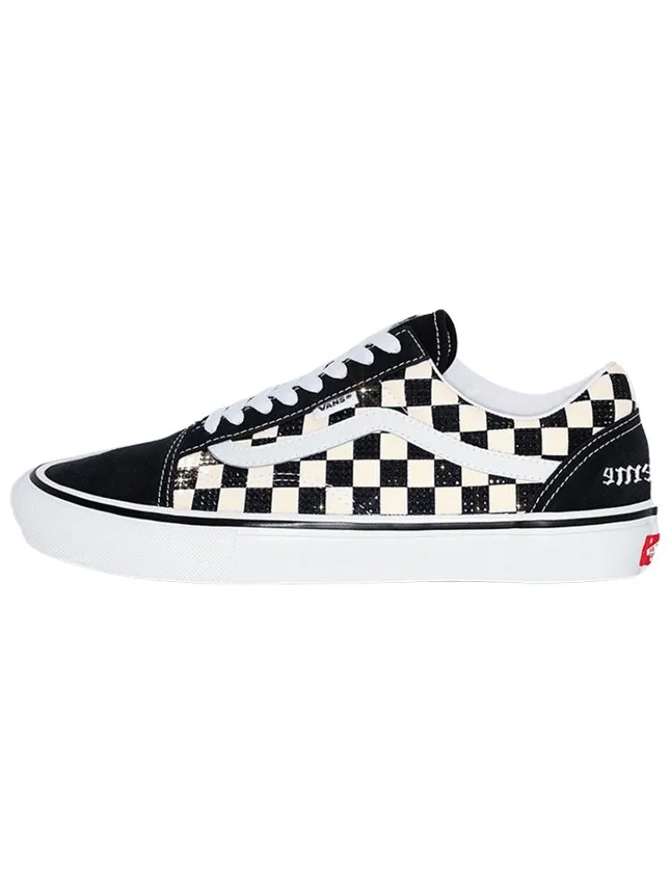 Кеды Vans Supreme x Swarovski x Skate Old Skool 'Black' — изображение 2 из 4, черный