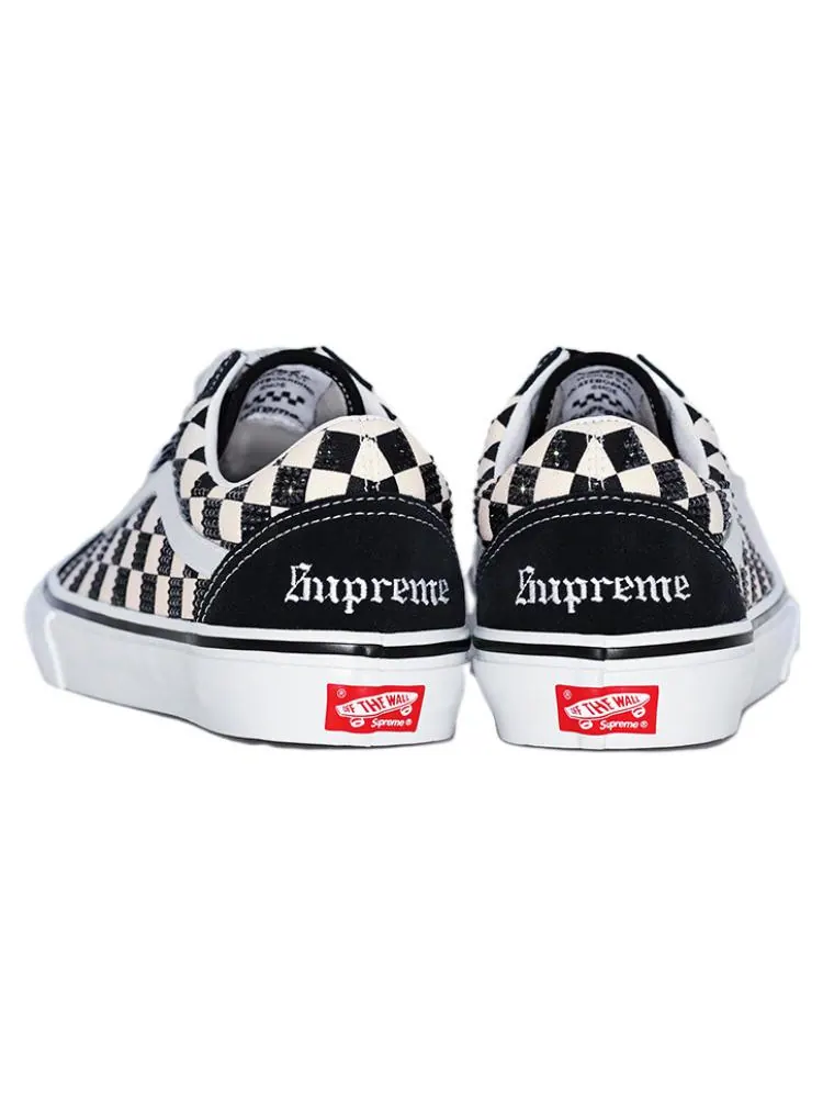 Кеды Vans Supreme x Swarovski x Skate Old Skool 'Black' — изображение 4 из 4, черный