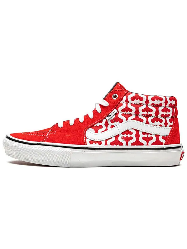 Кроссовки supreme x grosso mid 'monogram s - red' Vans — изображение 2 из 4, красный