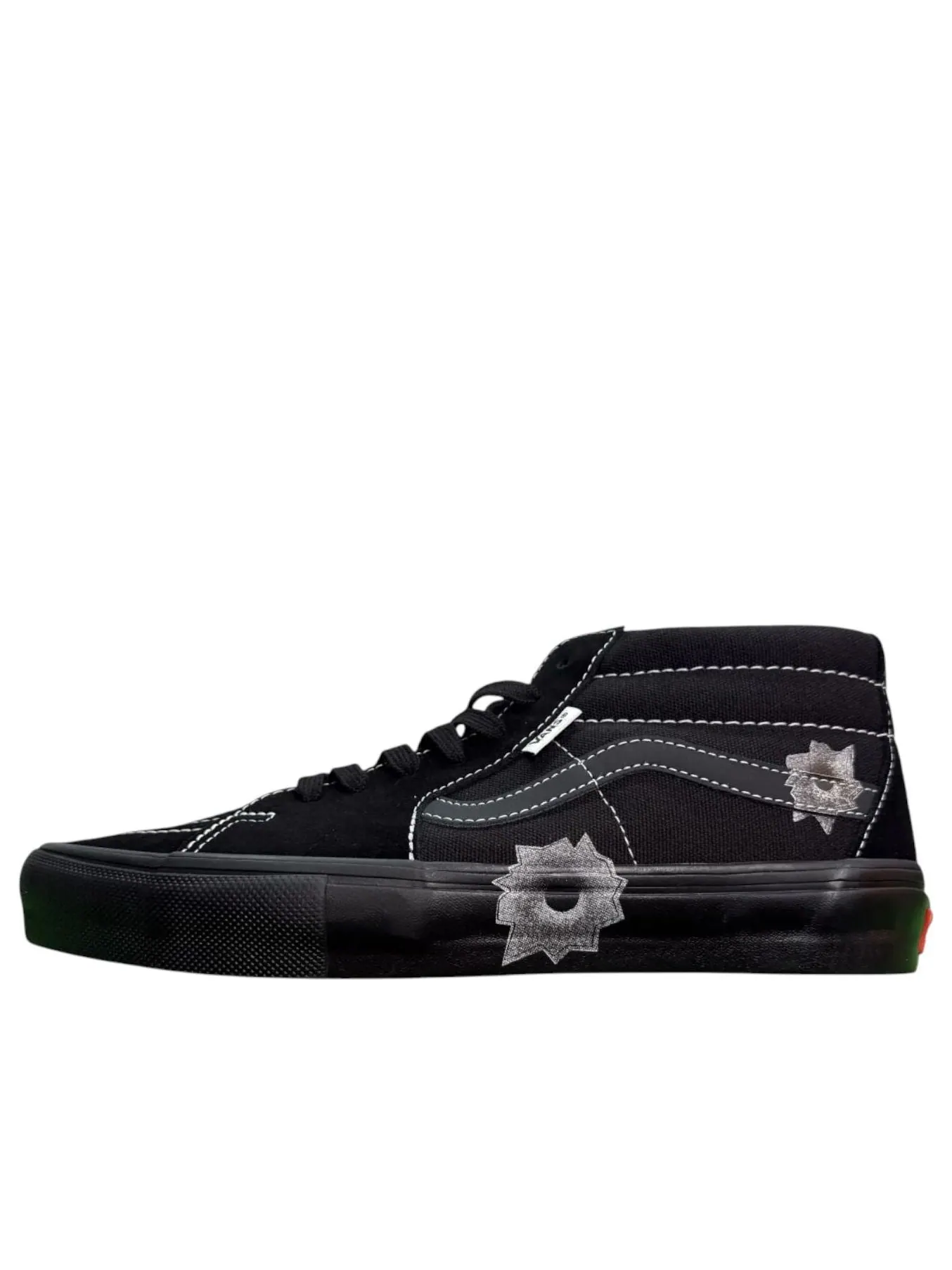 Кроссовки Vans x Supreme Skate Grosso Mid 'Nate Lowman Black' — изображение 1 из 3, черный