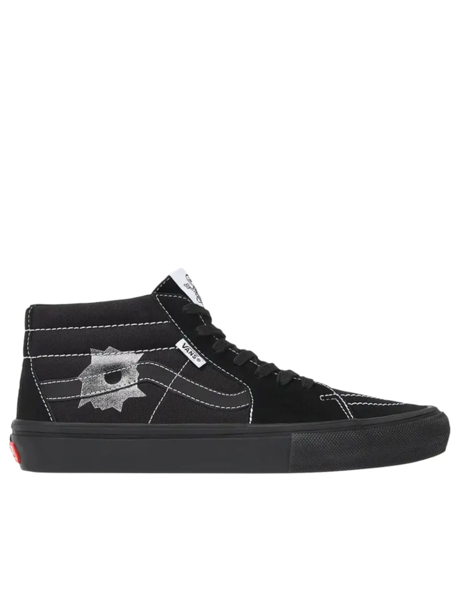 Кроссовки Vans x Supreme Skate Grosso Mid 'Nate Lowman Black' — изображение 2 из 3, черный