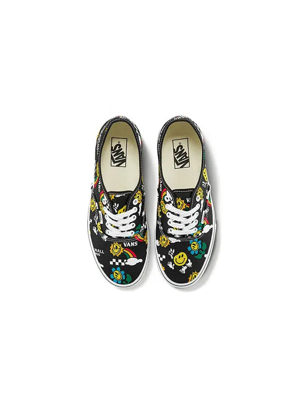 Кроссовки authentic classics checkered 'green' Vans — изображение 3 из 4, черный/желтый