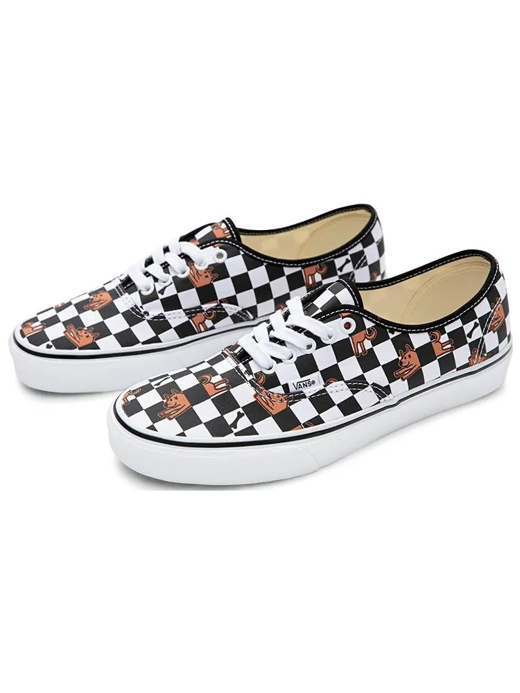 Кеды Vans Wallpaper Authentic 'Black White' — изображение 3 из 10, черный / белый