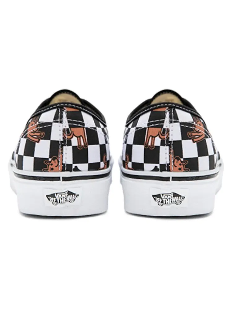 Кеды Vans Wallpaper Authentic 'Black White' — изображение 4 из 10, черный / белый
