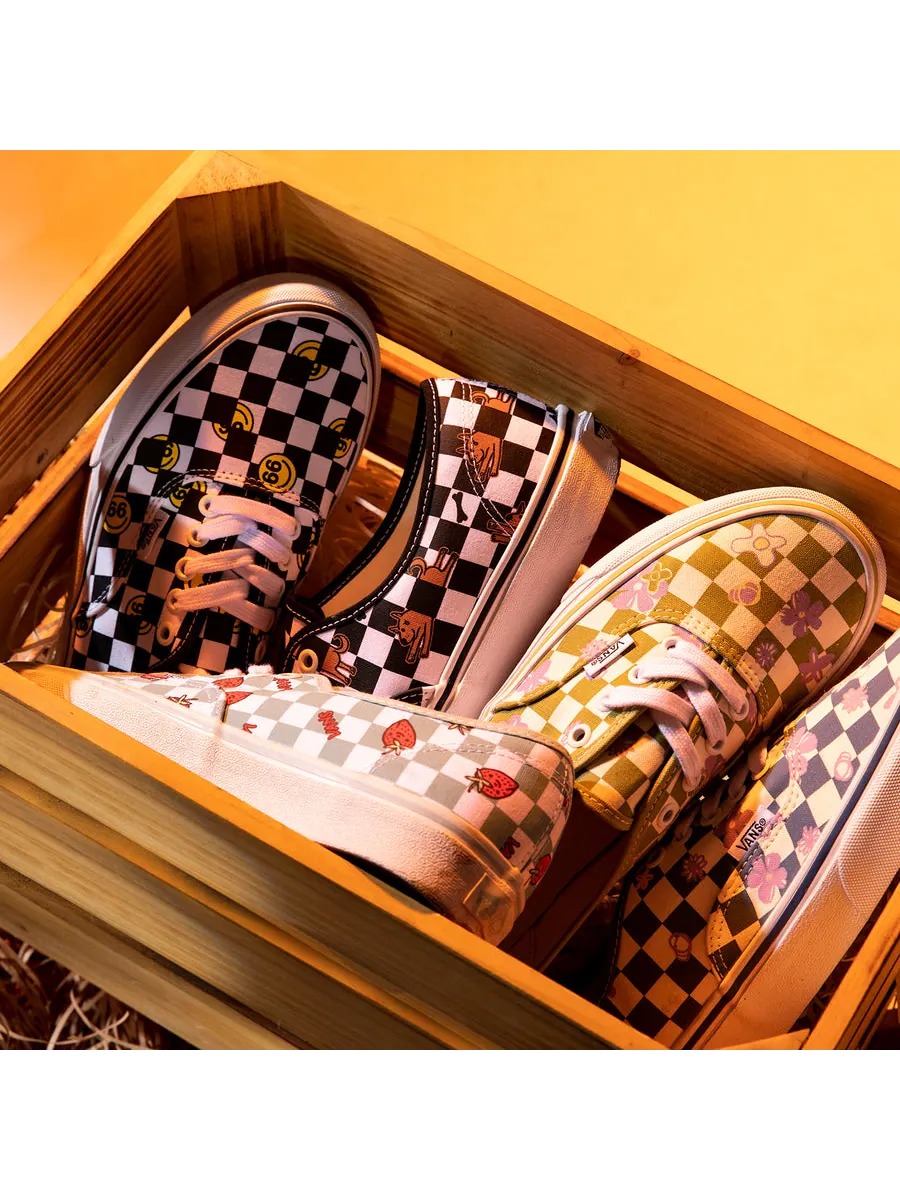 Кеды Vans Wallpaper Authentic 'Black White' — изображение 10 из 10, черный / белый
